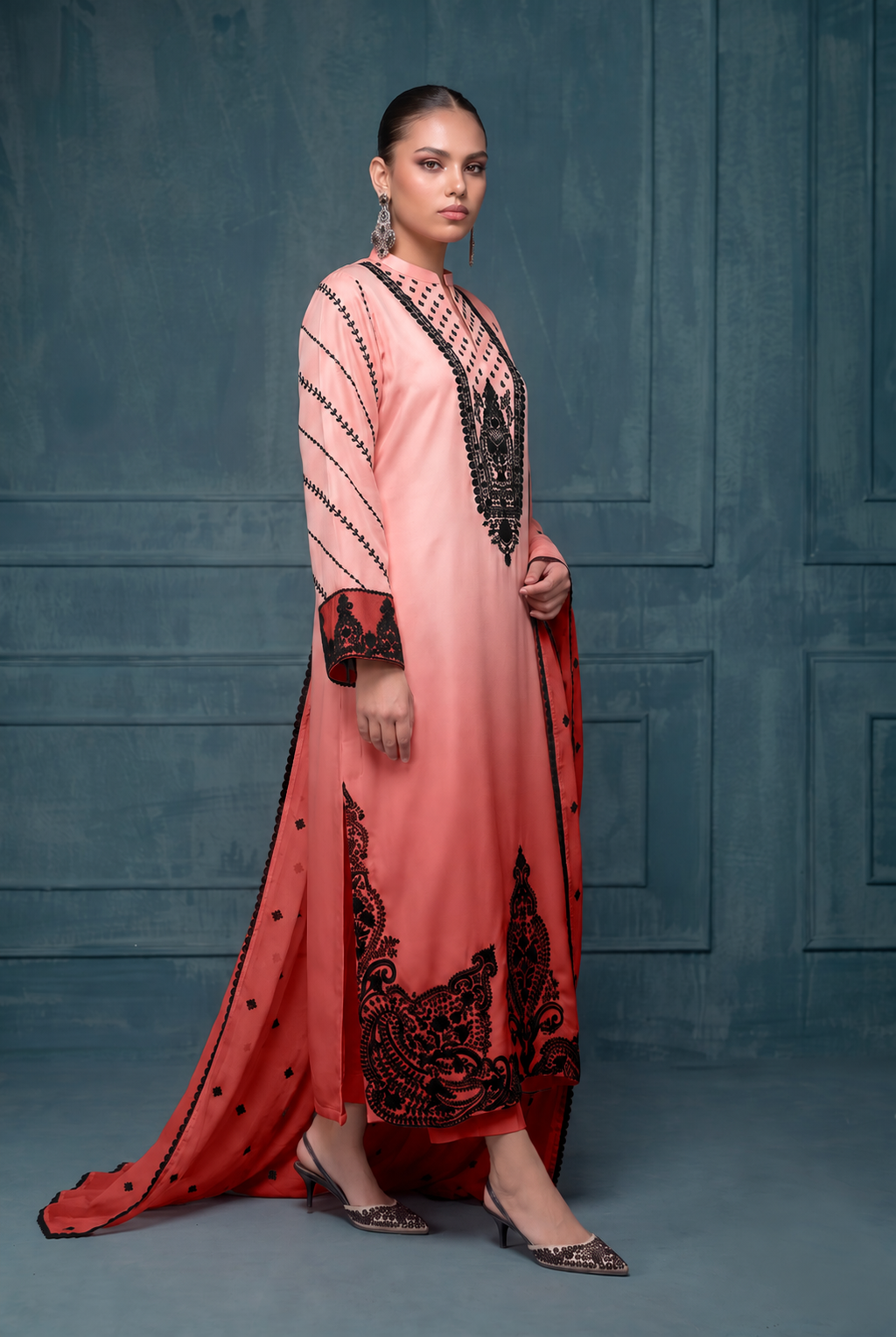 Safa Luxury Trendz Satin 3-Piece Suit