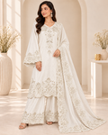 ROMAN GLASS WITH EMBROIDERY WORK SALWAR SUIT ZS 1241