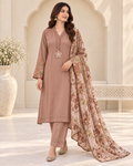 Safa Luxury Luxury Gajji Satin 3-Piece Suit with Farsi Salwar