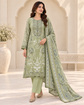 Safa Luxury Heavy Embroidered Cotton 3-Piece Suit