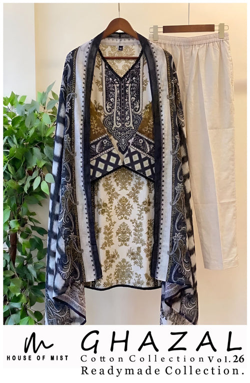 Ghazal Vol.26 Luxury Pure Cotton 3-Piece Suit product image 2